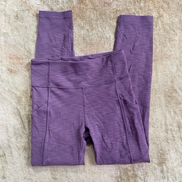 Lululemon Purple 3/4 Leggings - Picture 2 of 4